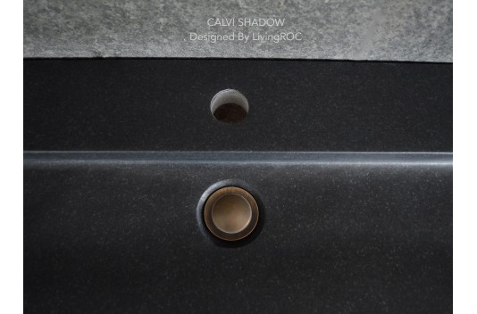 Vasque à poser salle de bain granit noir Luxe CALVI SHADOW Vasque à poser salle de bain granit noir Luxe CALVI SHADOW