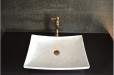 Vasque en pierre marbre Blanc salle de bain à poser BALI WHITE