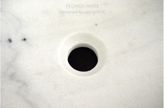 Vasque en pierre naturelle évier en marbre blanc PEGASUS WHITE Vasque en pierre naturelle évier en marbre blanc PEGASUS WHITE