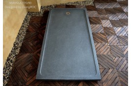 Receveur de douche à l'italienne 170x90 taillé dans la masse MAYAKA
