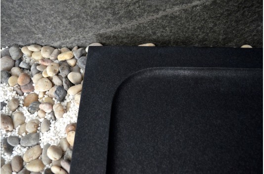 Receveur de douche en pierre 170x90 granit noir rare MAYAKA SHADOW Receveur de douche en pierre 170x90 granit noir rare MAYAKA SHADOW