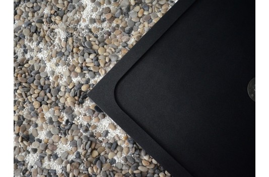 Receveur de douche en pierre 170x90 granit noir rare MAYAKA SHADOW Receveur de douche en pierre 170x90 granit noir rare MAYAKA SHADOW