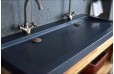 Double vasque en pierre salle de bain Granit Noir Luxe LOVE SHADOW