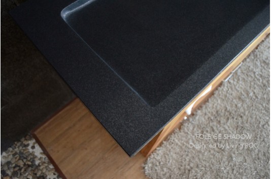 Double vasque en granit véritable taillé dans la masse160x50 FOLEGE SHADOW Double vasque en granit véritable taillé dans la masse160x50 FOLEGE SHADOW