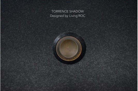 Vasque en pierre granit noir véritable luxe TORRENCE SHADOW Vasque en pierre granit noir véritable luxe TORRENCE SHADOW