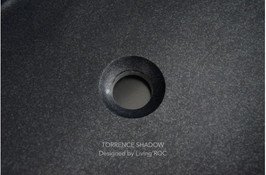 Vasque en pierre granit noir véritable luxe TORRENCE SHADOW Vasque en pierre granit noir véritable luxe TORRENCE SHADOW