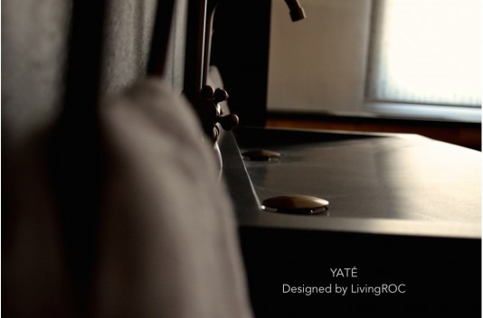 Double vasque en pierre à poser salle de bain 140x50 granit gris véritable LOVE Double vasque en pierre à poser salle de bain 140x50 granit gris véritable LOVE