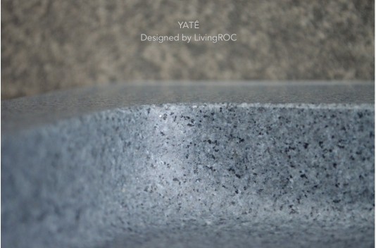 Double vasque en pierre à poser salle de bain 140x50 granit gris véritable LOVE Double vasque en pierre à poser salle de bain 140x50 granit gris véritable LOVE