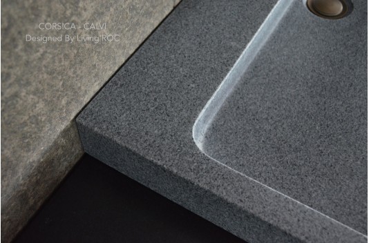 Vasque à poser en Granit gris véritable CALVI Vasque à poser en Granit gris véritable CALVI