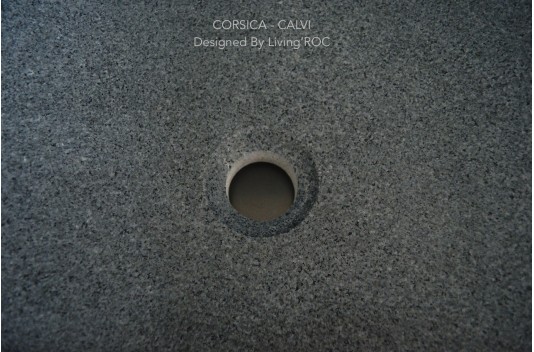 Vasque à poser en Granit gris véritable CALVI Vasque à poser en Granit gris véritable CALVI