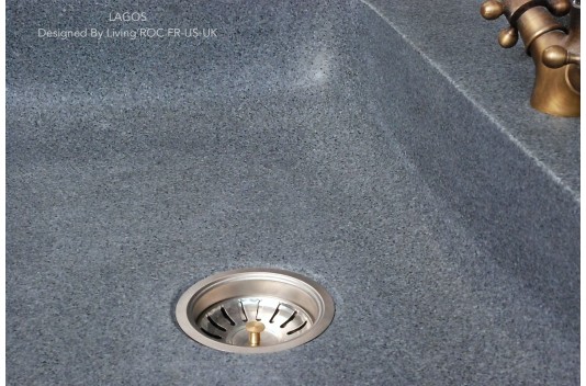 Evier de cuisine en Pierre Granit véritable 70x60 LAGOS