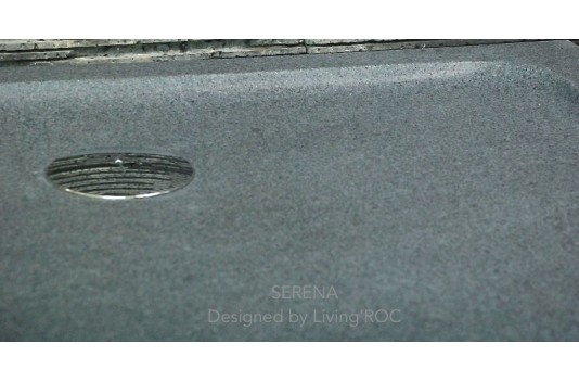 Receveur de douche 90x90 en granit véritable extra plat SERENA