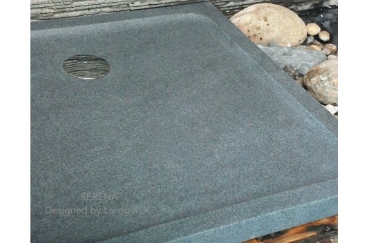 Receveur de douche 90x90 en granit véritable extra plat SERENA