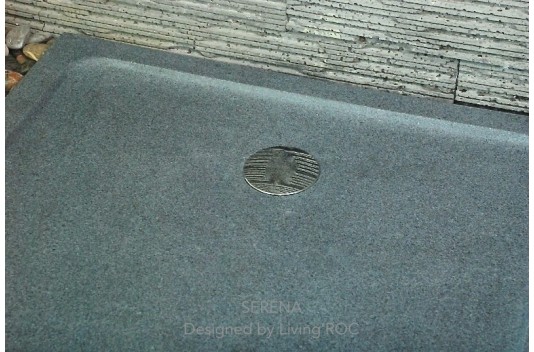 Receveur de douche 90x90 en granit véritable extra plat SERENA