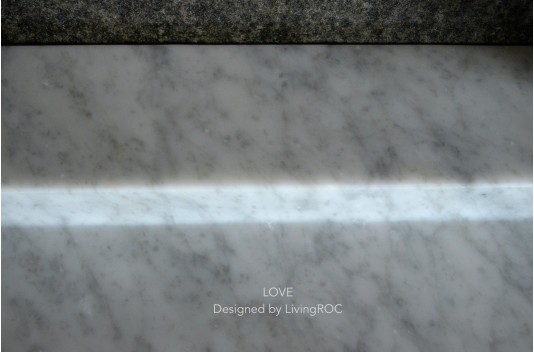 Double vasque en pierre marbre de Carrare 120cm YATE WHITE Double vasque en pierre marbre de Carrare 120cm YATE WHITE