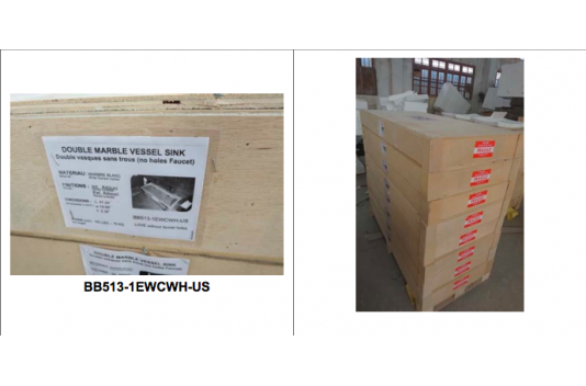 Double vasque en pierre marbre de Carrare 120cm YATE WHITE Double vasque en pierre marbre de Carrare 120cm YATE WHITE