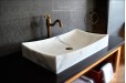 Vasque en marbre blanc pierre naturelle TOJI WHITE
