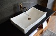 Vasque en marbre blanc pierre naturelle TOJI WHITE