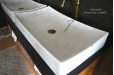 Vasque en marbre blanc pierre naturelle TOJI WHITE