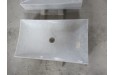 Vasque en marbre blanc pierre naturelle TOJI WHITE