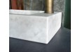 Lave main en Pierre Marbre Blanc KALOO WHITE