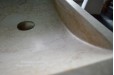 Vasque marbre Beige 60x40 trou de robinet PEGASUS SUNNY