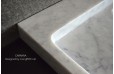 Vasque pierre design marbre Carrare véritable 70cm CALVI WHITE