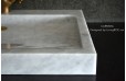 Vasque pierre design marbre Carrare véritable 70cm CALVI WHITE