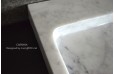 Vasque pierre design marbre Carrare véritable 70cm CALVI WHITE