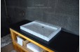 Vasque pierre design marbre Carrare véritable 70cm CALVI WHITE