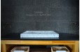 Vasque pierre design marbre Carrare véritable 70cm CALVI WHITE