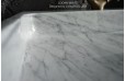 Double vasque en marbre de Carrare véritable 120cm ESTEL WHITE