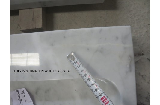 Double vasque en marbre de Carrare véritable 120cm ESTEL WHITE Double vasque en marbre de Carrare véritable 120cm ESTEL WHITE