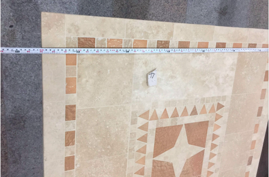 Table de jardin mosaique marbre pierre naturelle 240 TAMPA