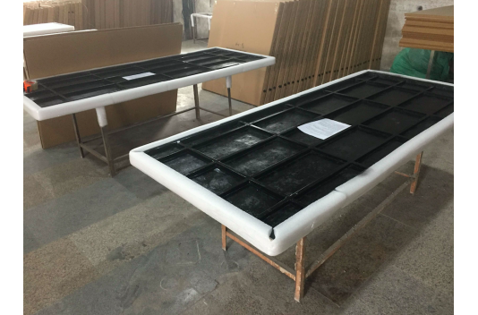 Table de jardin mosaique marbre pierre naturelle 240 TAMPA