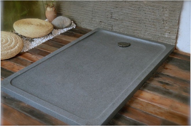 Receveur de douche 120x90 en pierre taillé dans le granit RUBIX Receveur de douche 120x90 en pierre taillé dans le granit RUBIX