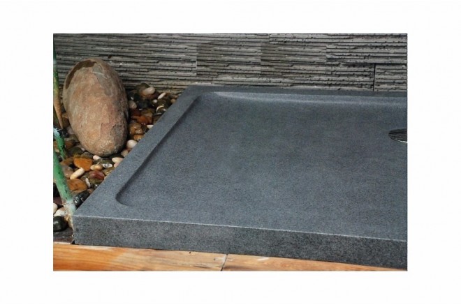 Receveur de douche 120x90 en pierre taillé dans le granit RUBIX Receveur de douche 120x90 en pierre taillé dans le granit RUBIX