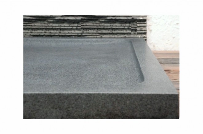 Receveur de douche 120x90 en pierre taillé dans le granit RUBIX Receveur de douche 120x90 en pierre taillé dans le granit RUBIX