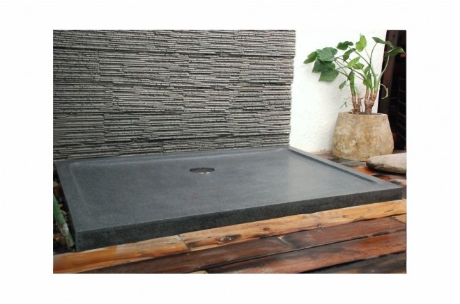 Receveur de douche 120x90 en pierre taillé dans le granit RUBIX Receveur de douche 120x90 en pierre taillé dans le granit RUBIX