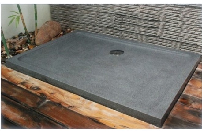 Receveur de douche 120x90 en pierre taillé dans le granit RUBIX Receveur de douche 120x90 en pierre taillé dans le granit RUBIX