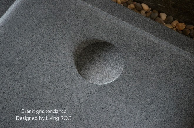 Receveur de douche 120x90 en pierre taillé dans le granit RUBIX Receveur de douche 120x90 en pierre taillé dans le granit RUBIX