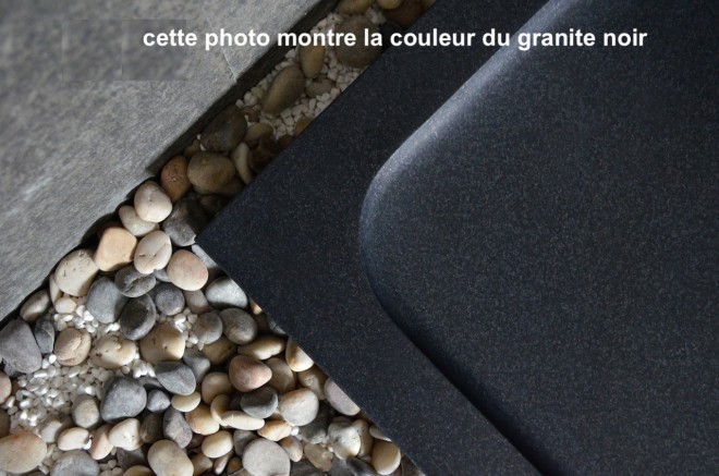 Vasque pierre naturelle véritable granit ou basalte PEGASUS SHADOW