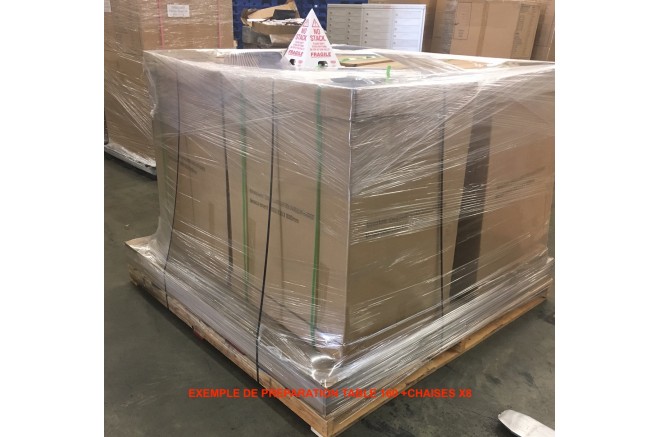 Table de jardin ronde pierre mosaïque marbre 90-160 MEXICO