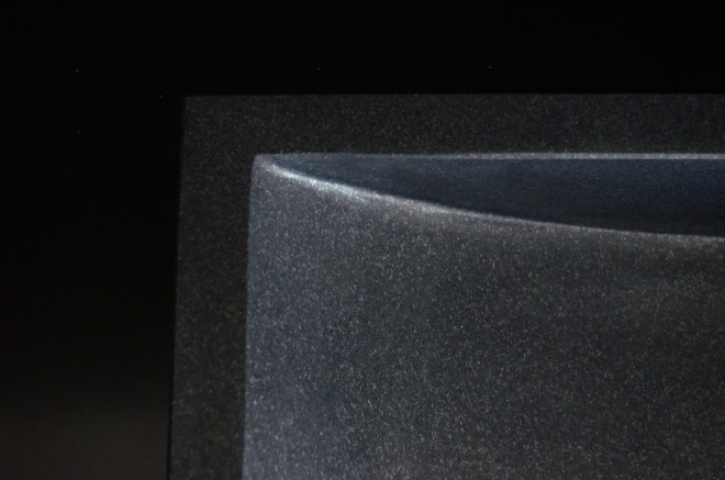 Vasque pierre naturelle véritable granit ou basalte PEGASUS SHADOW