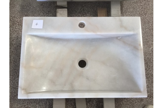 Vasque en pierre naturelle évier en marbre blanc PEGASUS WHITE Vasque en pierre naturelle évier en marbre blanc PEGASUS WHITE