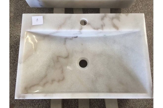 Vasque en pierre naturelle évier en marbre blanc PEGASUS WHITE Vasque en pierre naturelle évier en marbre blanc PEGASUS WHITE