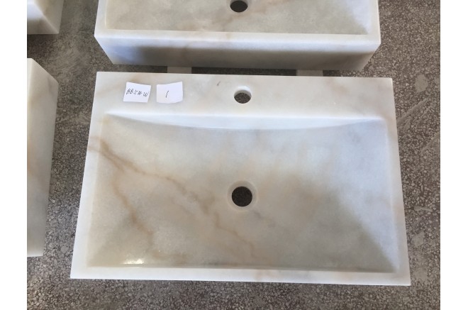 Vasque en pierre naturelle évier en marbre blanc PEGASUS WHITE Vasque en pierre naturelle évier en marbre blanc PEGASUS WHITE