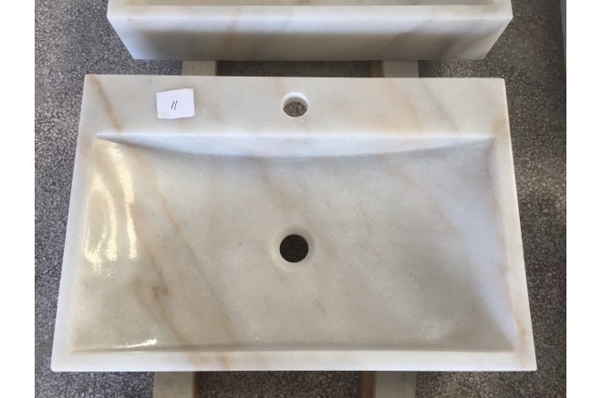 Vasque en pierre naturelle évier en marbre blanc PEGASUS WHITE Vasque en pierre naturelle évier en marbre blanc PEGASUS WHITE
