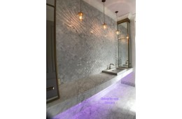 Vasque pierre design marbre Carrare véritable 70cm CALVI WHITE