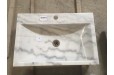 Vasque en pierre naturelle évier en marbre blanc PEGASUS WHITE